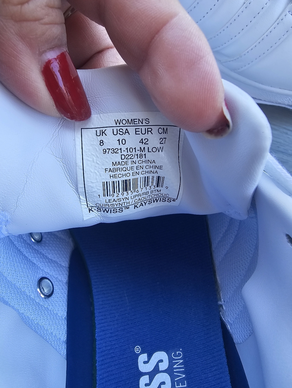K-Swiss Classic VN Sneaker - Women's Sz 10 - Picture 2 of 6